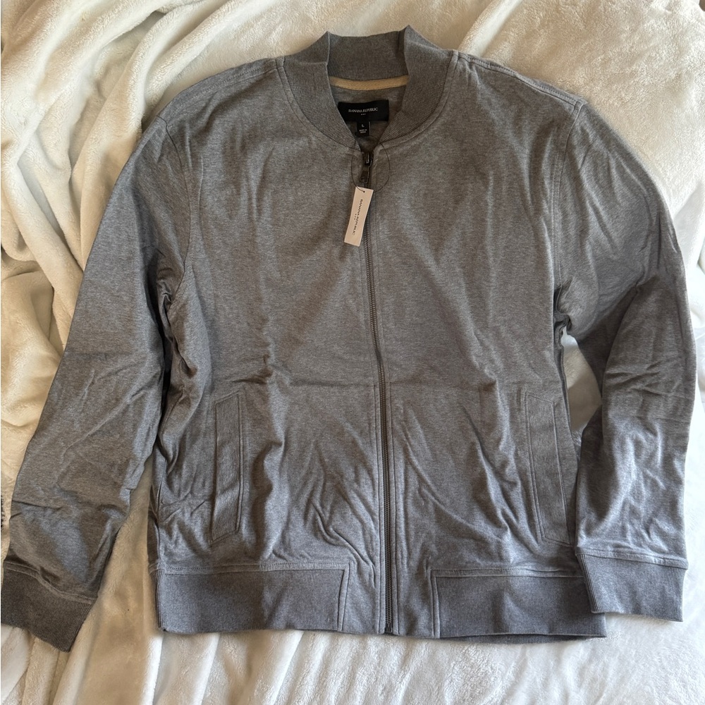 Banana Republic Men’s NWT Gray Zip-Up Jacket